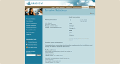 Desktop Screenshot of investor.aradigm.com